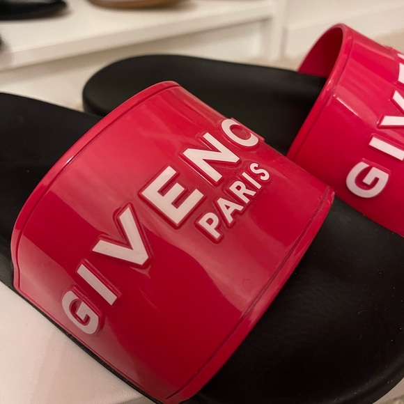 Givenchy Slide Flat Sandal Neon Pink 💕 - Picture 3 of 7